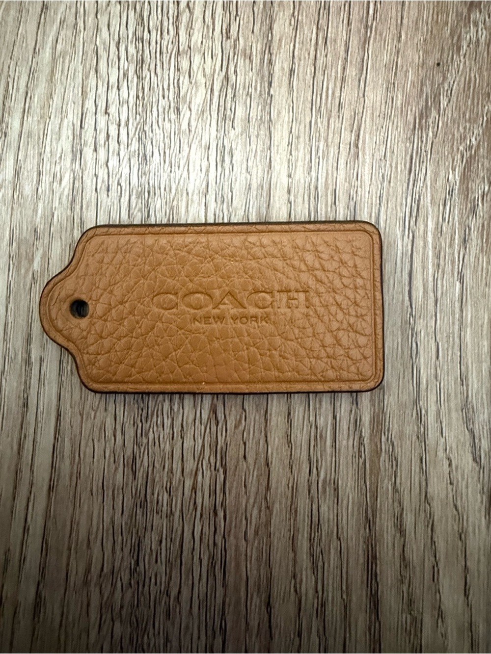 COACH Leather Hang Tag
